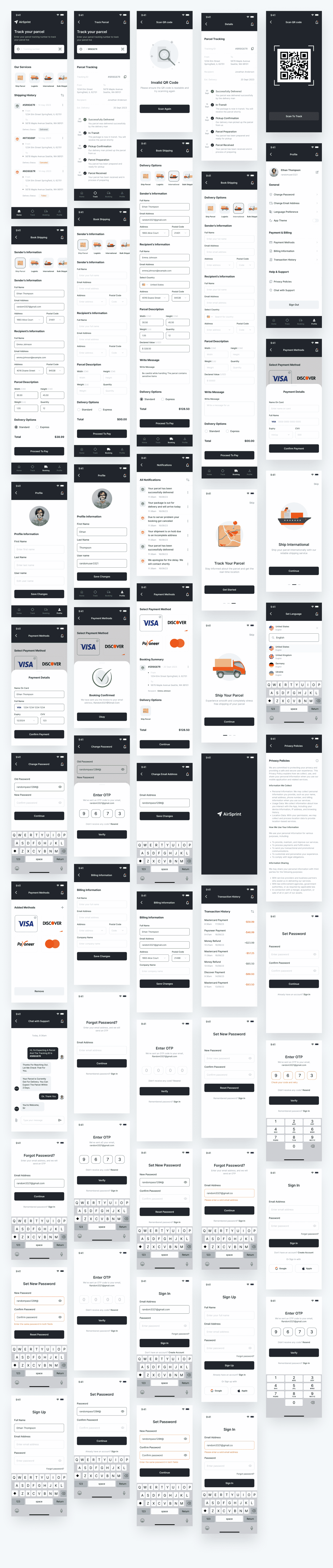 Delivery service app