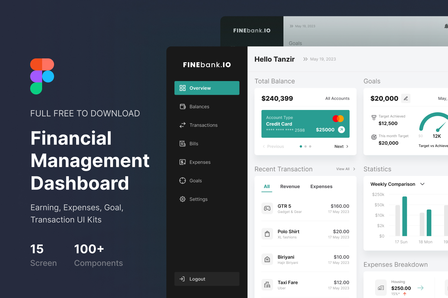 Financial Management Dashboard