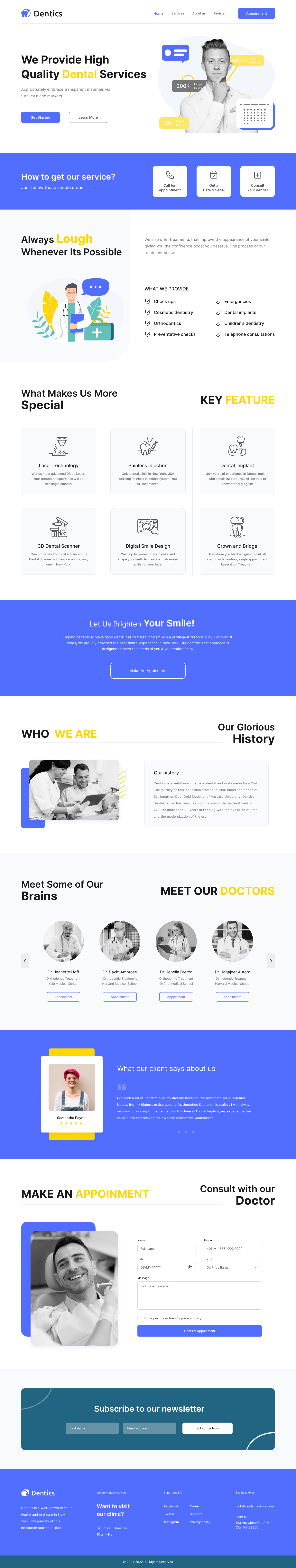 Clinic Landing Page